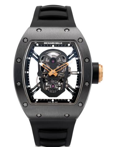 Richard Mille RM 52-01 TOURBILLON Black SKULL Replica Watch